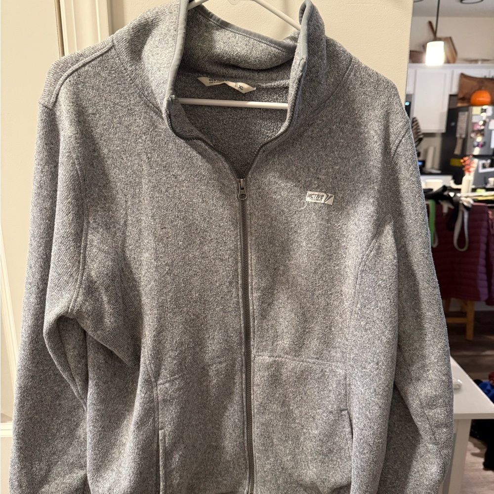 Heather Gray Fleece Jacket